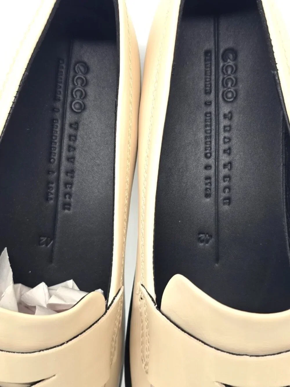 ECCO Modtray Limestone Moc Toe Penny Loafer Women's Size 11-11.5 New!